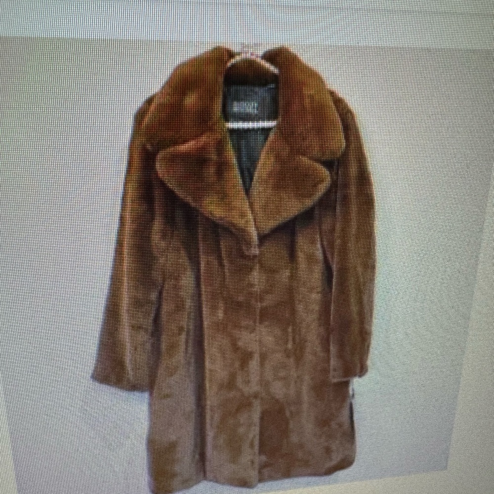 Badgley Mischka Faux Fur Teddy Trench Coat